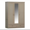 Шкаф с зеркалом Классик SZF2D1L2S глиняный серый БРВ