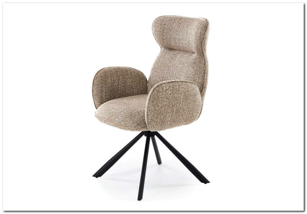 Стул кухонный Halmar K571 поворотный (темно-бежевый/черный)