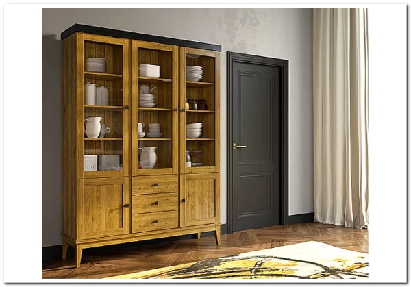 Шкаф для посуды Бон Вояж 233 из массива сосны