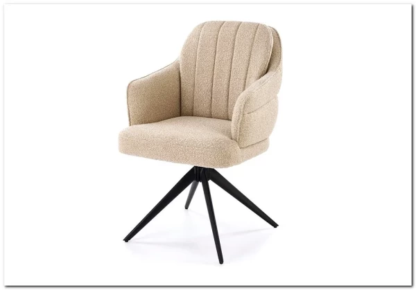 Стул кухонный Halmar K570 поворотный (бежевый/черный)