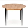 Стол обеденный Halmar PIVOT 102 (дуб артизан/черный)
