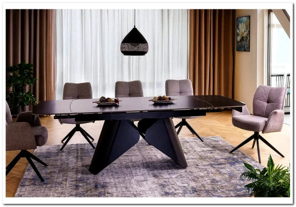 Стол обеденный Signal ARMANDO 160 (черный/черный)