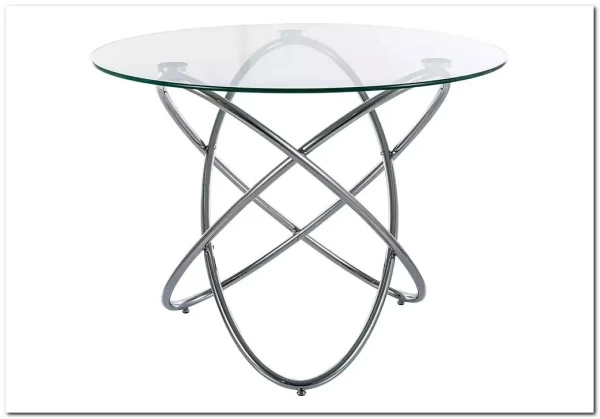 Стол обеденный Signal ORBIT 100 (прозрачный/хром)