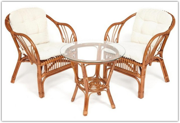 Террасный комплект NEW BOGOTA " (2 кресла + стол) coco brown (коричневый кокос)