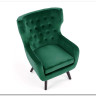 Кресло Halmar MARVEL (темно-зеленый/черный)
