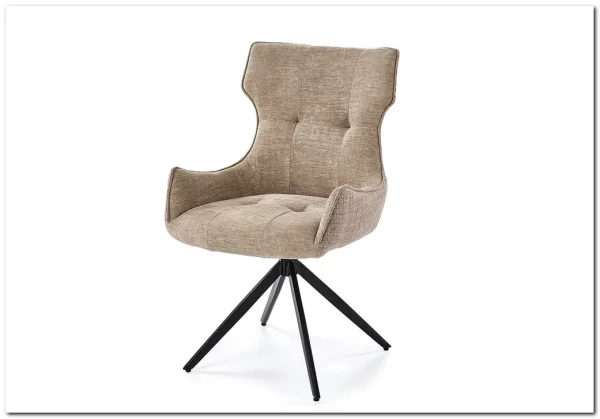 Стул кухонный Halmar K573 поворотный (бежевый/черный)