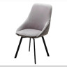 Стул CASA, 360 град. поворот. B22 Серый, велюр / черный каркас