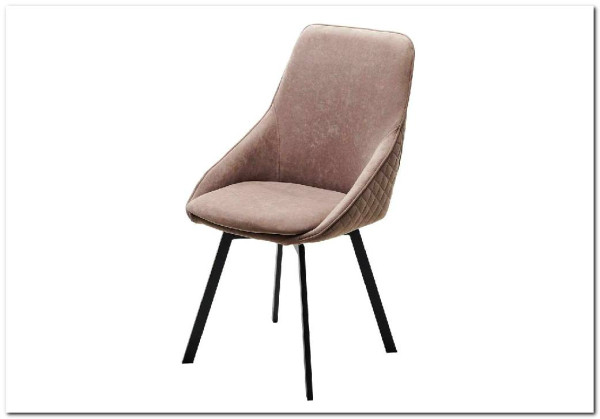 Стул CASA, 360 град. поворот. B5 Капучино, велюр / черный каркас