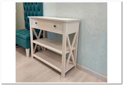 Консоль Форест белый воск