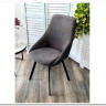 Стул CASA, 360 град. поворот. B28 Темно-серый, велюр / черный каркас