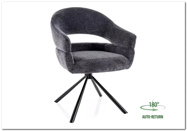 Стул кухонный Signal BORGO Raven 18 поворотный (темно-серый/черный) Стул кухонный Signal BORGO Raven 18 поворотный (темно-серый/черный)