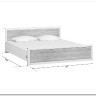 Купить Кровать Koen LOZ180x200 ясень снежный BRW с доставкой по России по цене производителя можно в магазине 