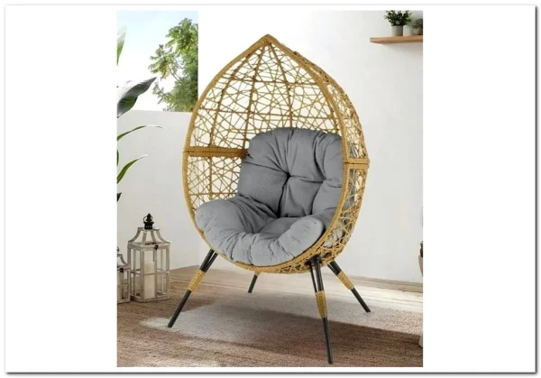 Кресло Halmar OSKAR (натуральный/светло-серый)