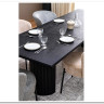 Стол обеденный Halmar BOLERO 160 (черный дуб/черный)