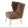 Кресло Halmar MOCCA (темно-коричневый/натуральный)