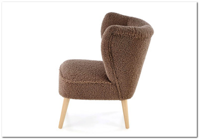 Кресло Halmar MOCCA (темно-коричневый/натуральный)
