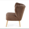 Кресло Halmar MOCCA (темно-коричневый/натуральный)