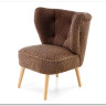 Кресло Halmar MOCCA (темно-коричневый/натуральный)