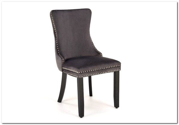 Стул кухонный Halmar ALDA (серый/черный)