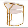 Стул кухонный Signal Tulipe Velvet Bluvel 22 (светло-бежевый/золотой)