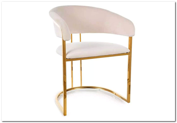 Стул кухонный Signal Tulipe Velvet Bluvel 22 (светло-бежевый/золотой) Стул кухонный Signal Tulipe Velvet Bluvel 22 (светло-бежевый/золотой)