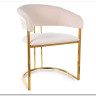 Стул кухонный Signal Tulipe Velvet Bluvel 22 (светло-бежевый/золотой)