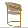 Стул кухонный Signal Tulipe Velvet Bluvel 28 (бежевый/золотой)