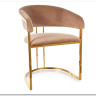 Стул кухонный Signal Tulipe Velvet Bluvel 28 (бежевый/золотой)