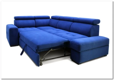 Угловой диван Висмут с полупуфом Soft Time