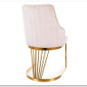 Стул кухонный Signal ALURE Velvet Bluvel 22 (светло-бежевый/золотой)