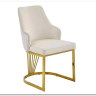 Стул кухонный Signal ALURE Velvet Bluvel 22 (светло-бежевый/золотой)