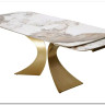 Стол MATIAS 180 GLOSS LUXURY PANDORA SOLID CERAMIC / шампань, ®DISAUR