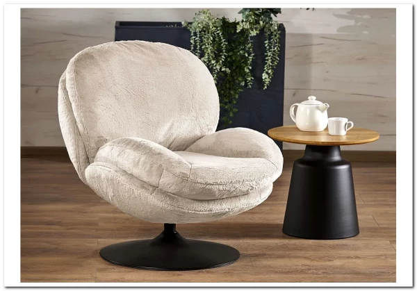 Кресло Halmar SHELL (кремовый)