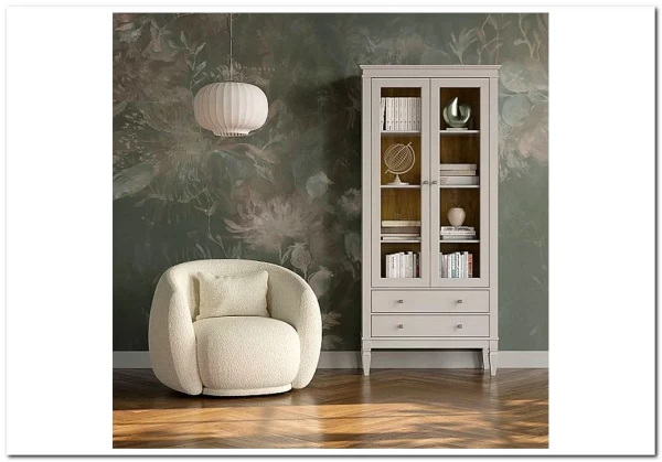 Шкаф для посуды Ольса-С 202 из массива сосны