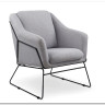 Кресло SOFT 2  Halmar (серый/черный)