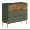 Комод Siena KOM3S дымчатый зеленый/дуб вотан BRW