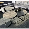 Комплект Signal Demeter (3 стола журнальных) (бетон/черный)