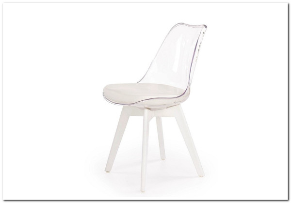 Стул кухонный Halmar K245 (бесцветный/белый)