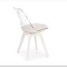 Стул кухонный Halmar K245 (бесцветный/белый)