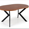 Стол обеденный Halmar PERONI раскладной (орех/черный)