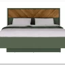 Кровать с подъемным механизмом Siena  LOZ160х200 дымчатый зеленый/дуб вотан BRW