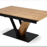 Стол обеденный Halmar FANIS 160 (натуральный/черный)