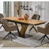 Стол обеденный Halmar FANIS 160 (натуральный/черный)