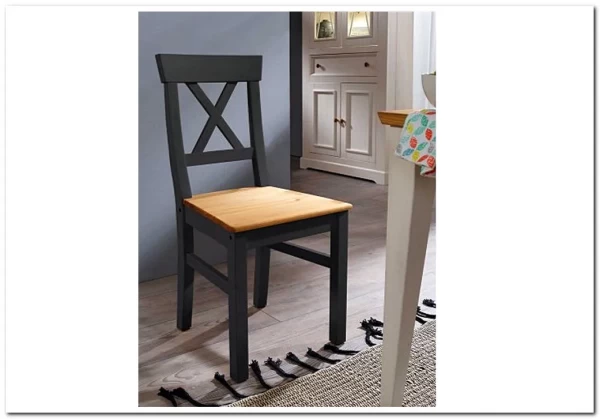 Стул Форест серый 7012/бейц-масло