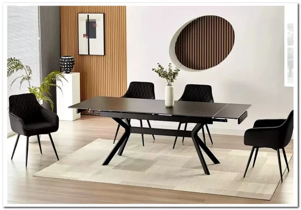 Стол обеденный Signal IMPERIA 160 (черный/черный)