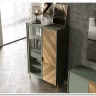 Витрина Siena REG1W1D/140 дымчатый зеленый/дуб вотан BRW