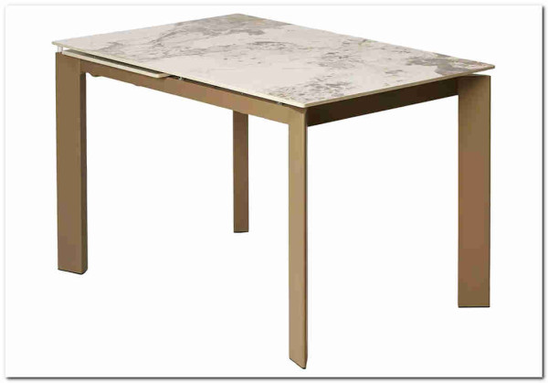 Стол CORNER 120 GLOSS LUXURY PANDORA SOLID CERAMIC / TAUPE, DISAUR Стол CORNER 120 GLOSS LUXURY PANDORA SOLID CERAMIC / TAUPE, DISAUR