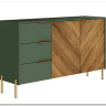 Тумба-комод Siena KOM2D3S дымчатый зеленый/дуб вотан BRW