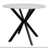 Стол обеденный Signal TALIA (эффект белого мрамора/черный)