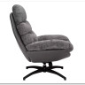 Кресло SIGNAL GISELLE (серый/серый/черный мат)